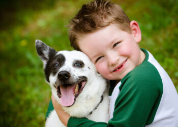 The benefits of children growing up with pets