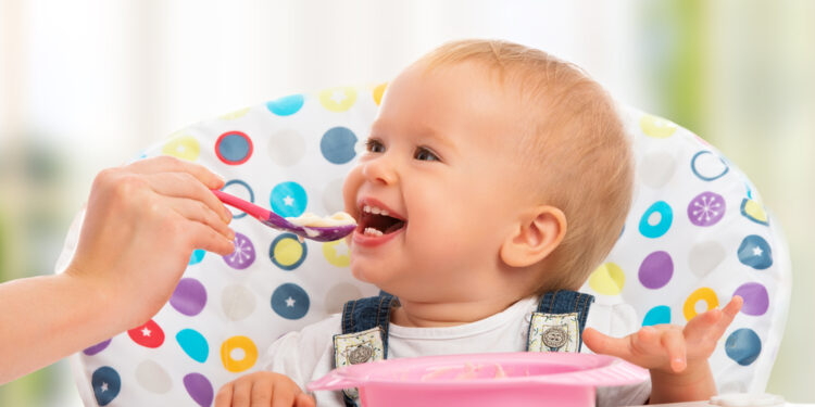 When are babies able to eat cooked rice?